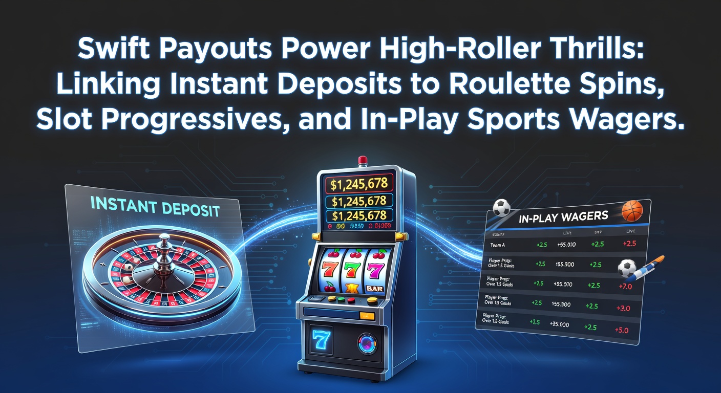 High-Roller bei einem Roulette-Tisch mit blitzschnellen Transaktionen im Hintergrund, die den Puls der Action beschleunigen